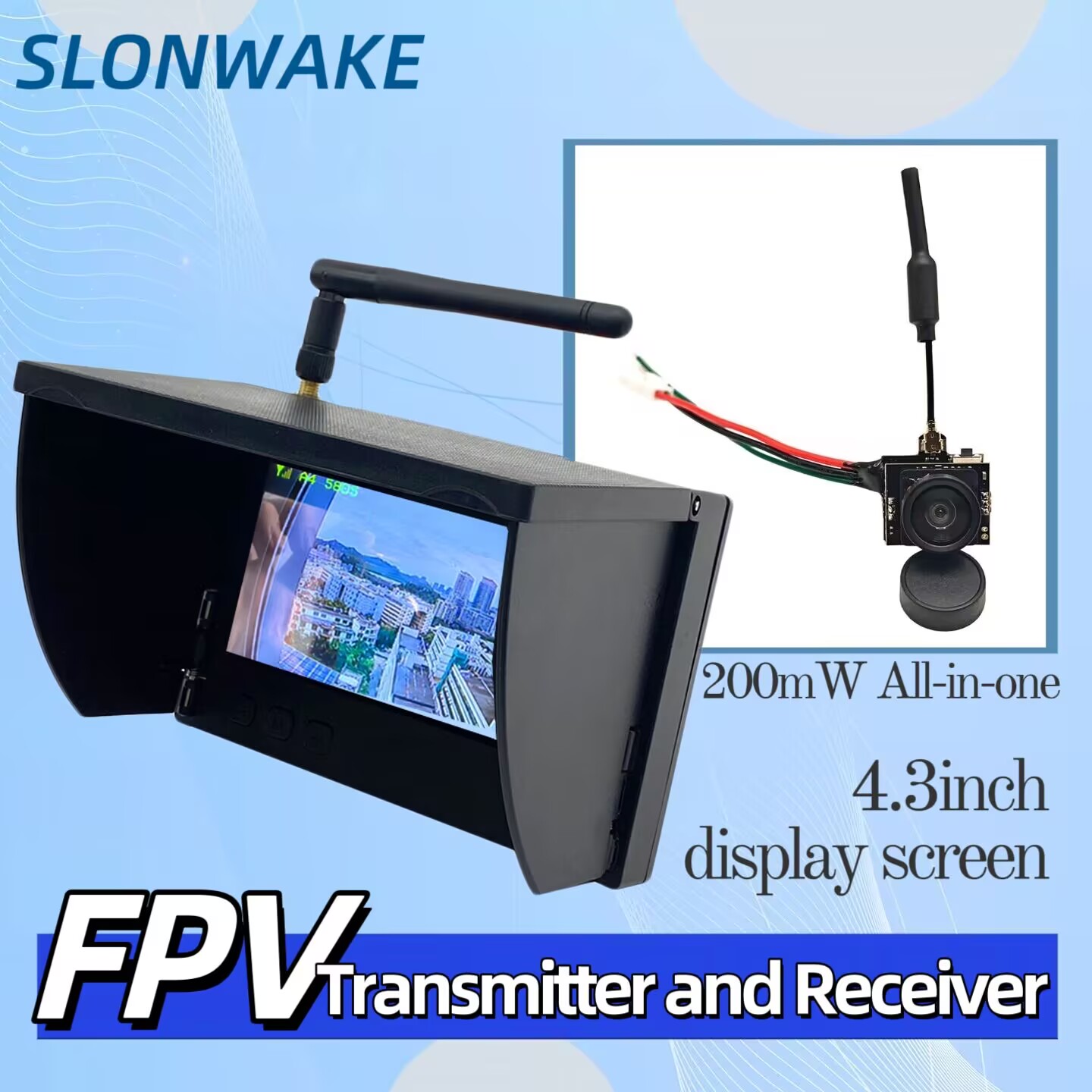 Drone Racing Camera - Telecamera SLONWAKE 5.8G per trasmissione video