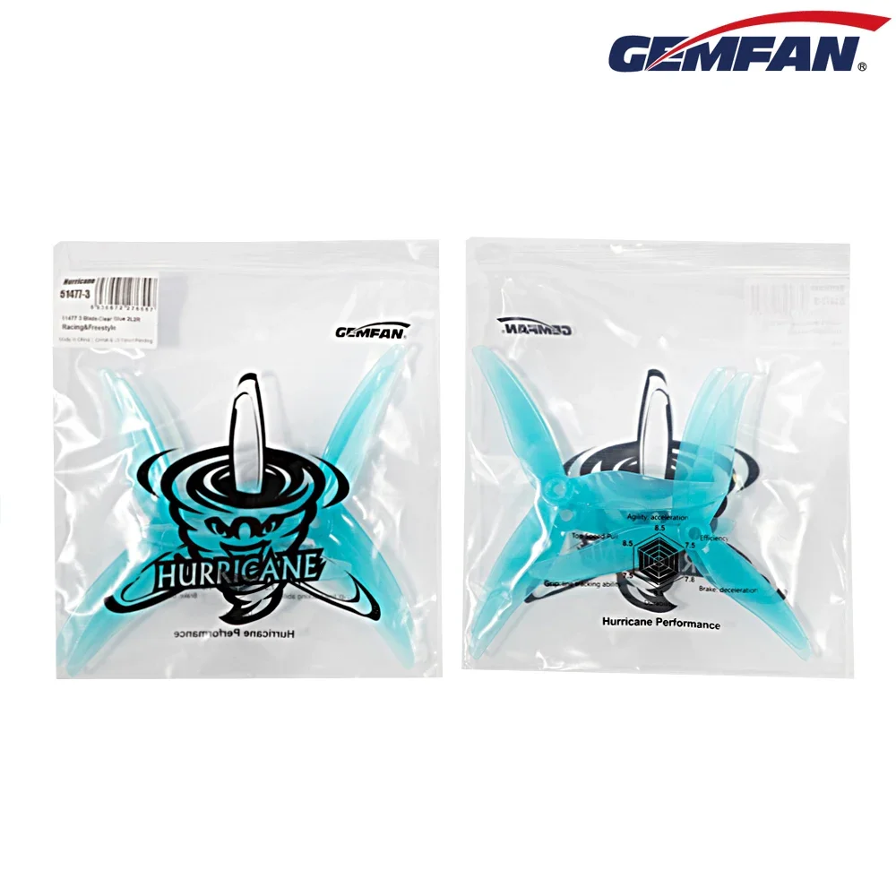 Drone Racing Propeller - 10 paia (10CW + 10CCW) Gemfan