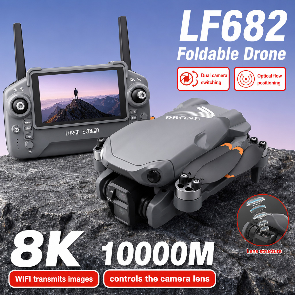 Drone Racing Motor - Drone Aereo LF682 con Doppia Fotocamera