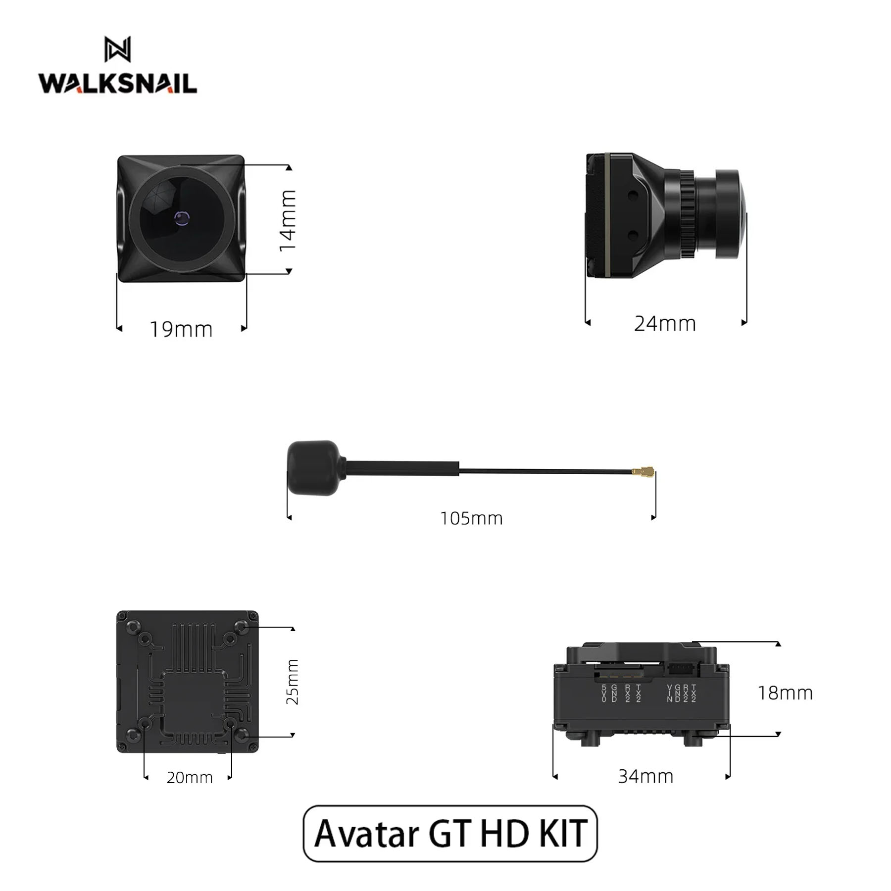 Walksnail Avatar GT HD KIT 2W  - Drone Racing Camera recensione e prezzo