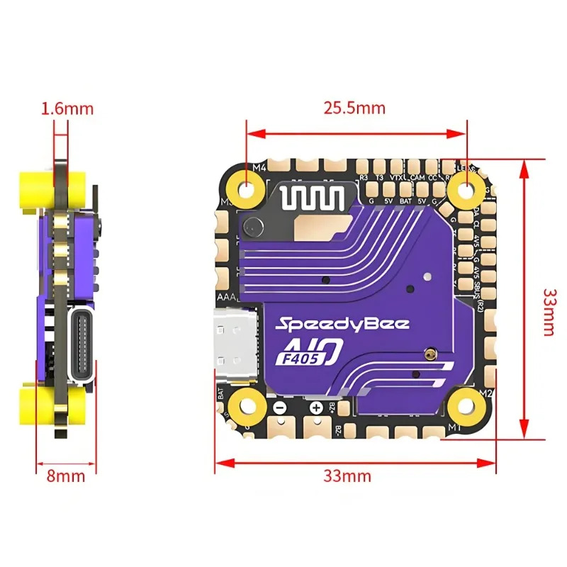 SpeedyBee F405 AIO Flight Cont - Drone Racing Flight Controller recensione e prezzo