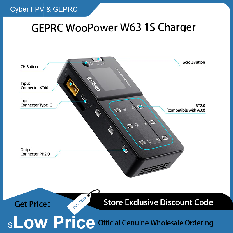 Caricabatterie GEPRC WooPower  - Drone Racing Charger recensione e prezzo